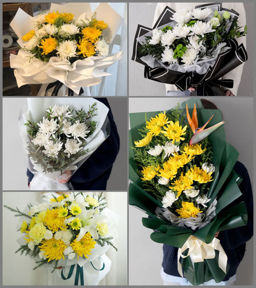广东梅州市五华县潭下镇乐道村白事花束代送